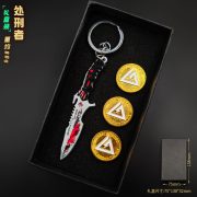 Mini Delta Operation Metal Keychain Custom Metal Medal Badge 9cm Polar Star Creed Engraving Gift Box Set - Image 4