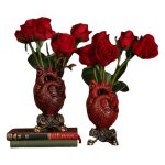 Customizable Decorative Ornament Heart-Shaped Vase American Style Home Desktop Decoration Resin Craft Octopus Design