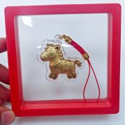 2026 Horse Year Cute Cartoon Horse Mobile Phone Chain Keychain Pendant Custom Metal Medal Badge Instant Wealth Gift - Image 3