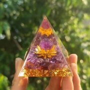 跨境外贸爆款水晶球金字塔水晶碎石滴胶树脂家居桌面手工摆件666 - Image 2
