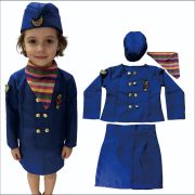 Children's Halloween Air Stewardess Costume Cosplay Professional Performance Outfit for Nursery Role-playing - Image 5