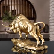 Modern Customizable Decorative Resin Ornament Bull Design for Office Desktop Business High-end Bookshelf Home Decor - Image 3