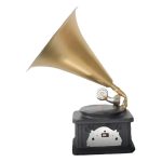 Retro Customizable Decorative Ornaments Vintage Record Player Model Bar Coffee Shop Window Alcohol Cabinet Decoration Resin Crafts