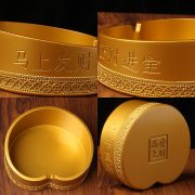 Gold Sand Color High-End Creative Ashtray Office Living Room Horse Year Success Alloy Ornaments Premium Metal Crafts - Image 3