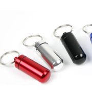 Outdoor Round Aluminum Alloy Medicine Bottle Metal Keychain Lanyard Earplug Packaging Can Waterproof Sealed Custom Metal Medal Badge - Image 3