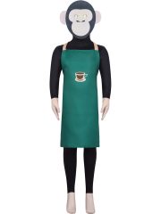 Black Apron Coffee Monkey Adult Stage Performance Costume Children's Halloween Party Outfit European And American Cross-Border - Image 5