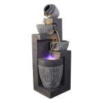 Living Room Home Decor Simple Indoor Water Scene Wealth Attracting Floor Fountain Ornament with Circulating Water Feature