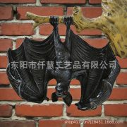 Customizable Decorative Resin Ornament Halloween Themed Inverted Bat Pendant Atmosphere Decoration Wholesale Available - Image 3