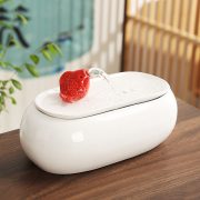 Ceramic Flowing Water Fountain Ornament Indoor Office Bedroom Living Room Decorative Humidifier Fish Tank Moving Gift - Image 4