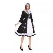 Adult Stage Performance Costume Cosplay Maid Uniform Anime Role Play Outfit Japanese Style Cat Lady Apron Maid Suit - Image 4