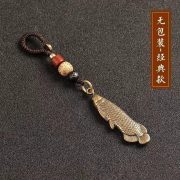 Bronze Golden Dragon Fish 3D Scale Pattern Annual Wealth Car Decoration Amulet Wholesale Custom Metal Medal Badge - Image 5