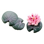 Customizable Decorative Ornaments Miniature Bonsai Landscape DIY Materials Resin Crafts Lotus Flower And Leaf Desktop Decor