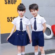Children's Military Uniform Army Set Small Navy Performance Costume Air Force Student Chorus Toddler Boys Girls Reading - Image 2