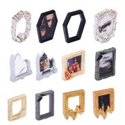 Dark Horror Film Photo Frame Decorative Ornaments Customizable Resin Craft Ghost House Scene Desktop Accessories Blind Box