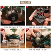 Vine Impression Flowing Water Fountain Ornament Desktop Circular Water Fish Tank Sprinkler Wealth Attracting Landscape - Image 3