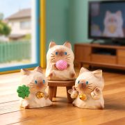 Customizable Decorative Resin Ornament Cartoon Cat Car Dashboard Decoration Micro Landscape Pet Accessories - Image 2