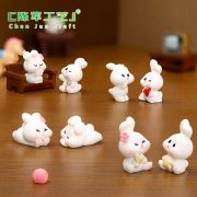 Creative Customizable Miniature Rabbit Doll Decorative Ornaments Blind Box House Decoration Accessories Resin Crafts - Image 3