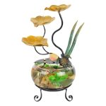 Creative Desktop Glass Aquarium Water Flowing Fountain Ornament Ideal Office Opening Gift Landscape Small Decoration