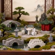 微景观创意园艺造景木桥亭子古风装饰树脂diy工艺品小摆件配件 - Image 3