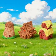 Creative Cartoon Miniature House Resin Craft Customizable Decorative Ornaments Potted Succulent Desktop Decoration Trendy Toy - Image 3