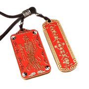 Bronze Vermilion TaiShi General Order Necklace Chinese Ethnic Style Amulet Pendant Custom Metal Medal Badge Decoration Gift - Image 5