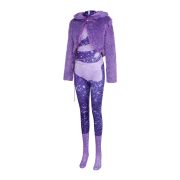Zootopia Shenqi Yang Cosplay Costume Adult Stage Performance Purple Fur Collar Women Singer Halloween Show Suit - Image 5