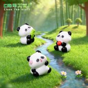 Customizable Miniature Bamboo Panda Figurine Adorable Decorative Ornaments for Garden Landscape DIY Resin Craft Accessories - Image 3