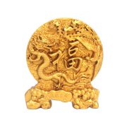 新款龙凤财福摆件龙凤呈祥招财纳福金属工艺品吉祥桌面装饰摆件 - Image 5