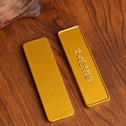 Custom Metal Medal Badge Simulated Gold Bar Paper Town Office Study Desktop Creative Alloy Miniature Ornament Metal Craft Props