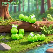 Customizable Decorative Ornaments Miniature Garden Scene DIY Decoration Accessories Cute Miniature Caterpillar Resin Craft - Image 2