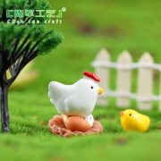 Customizable Decorative Ornaments Miniature Landscape Decoration ZAKKA Goods Resin Craft Chicken Family Scene Accessories - Image 4