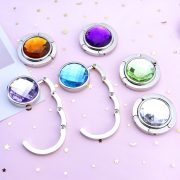 Portable Creative Foldable Metal Bag Hook Practical Souvenir Round Custom Metal Medal Badge Holder Utility Folding Bag Hanger - Image 4