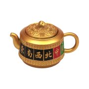 2026 Colorful Wealthy Ceramic Teapot Rotating Tea Pot Chinese Style Playful Item Instant Mahjong Craft Gift Ornament - Image 5