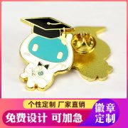 Custom Metal Medal Badge School Emblem Class Badge Company Logo Anniversary Cartoon Baked Paint Lapel Pin Commemorative Medal - Image 3