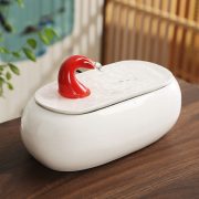 Ceramic Flowing Water Fountain Ornament Indoor Office Bedroom Living Room Decorative Humidifier Fish Tank Moving Gift - Image 2