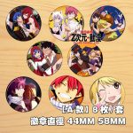 Custom Metal Medal Badge Fairy Tail Emblem Chest Patch Lucy Habib Gray Naz Alucia Enamel Lapel Pin Craft