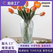 Simplified Glass Flower Vase for Fresh Flowers Artificial Flowers Living Room Decorations Retro Style Customizable Ornament - Image 2