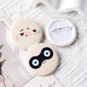 Custom Metal Medal Badge 44mm High Aesthetic Value Backpack Accessory Ideal Student Prize Decoration Egg Son Emoticon Pack - Image 4