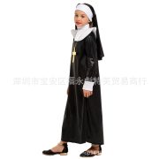 Elegant Little Nun Cosplay Costume for Girls Stage Performance Carnival Halloween Adult Fashion Theatre Apparel - Image 2