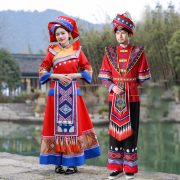 Adult Stage Performance Costume National Minority Clothing For Men And Women Miao Yao Dong Tujia Yi Zhuang Dance Suit - Image 3