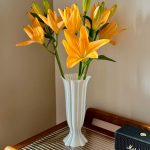 Creative White Dried Flower Vase Simple Desktop Decoration Ornament Customizable 3D Printed Gift Resin Craft