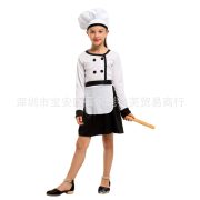 Children's Halloween Chef Cosplay Costume for Stage Performance Nursery Role-playing Professional Show Outfit Girls - Image 4
