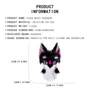 Custom Mascot Costume Furry Dog Mask Plush Animal Headwear for Dog Breed Enthusiasts Popular on Amazon Etsy - Image 3