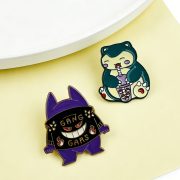 Creative Custom Metal Medal Badge Cartoon Personality Pin Brooch Design Ghost Kirby Animal Crossing Themed Lapel Pins - Image 2