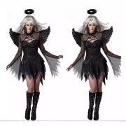 Angel Devil Witch Costumes for Adults Stage Performance Cosplay Outfits with Wings Goddess Halloween Theme - Image 3