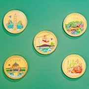 Chongqing City Landmark Commemorative Coin fridge magnet souvenir creative small gift custom metal medal badge - Image 2