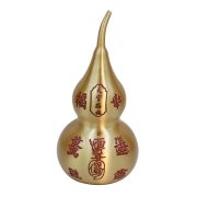 财库铜葫芦摆件黄铜开口八卦葫芦家居办公室装饰工艺礼品批发 - Image 5