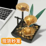 Home Decor Office TV Shopping Iron Art Flowing Water Fountain Ornament Cross-Border Feng Shui Decorative Accessories - Image 2