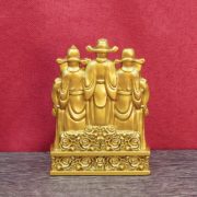 新款沙金色五路财神摆件聚宝盆财神爷客厅家居装饰摆件乔迁礼品 - Image 4
