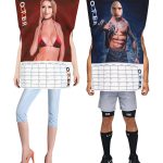 Halloween Sexy Male Muscle Poster Costume Adult Stage Performance Costume Party Carnival Show Suit Sexy Girl Calendar Sponge Outfit